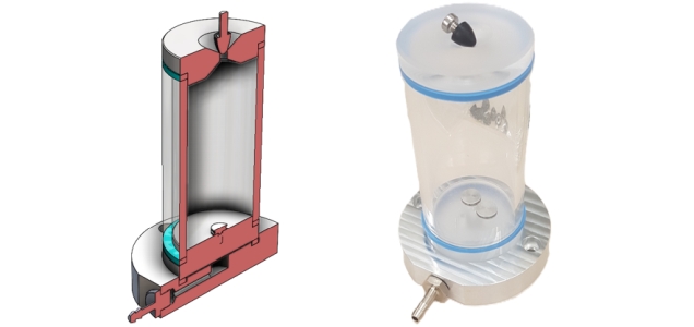 Probenzerstäuber mittels Vakuum